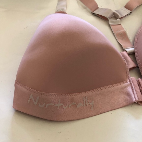Nurturally  Pink Hands Free Maternity Nursing and Pumping Bra Sz US/Uk 36-44G/F - Picture 14 of 16